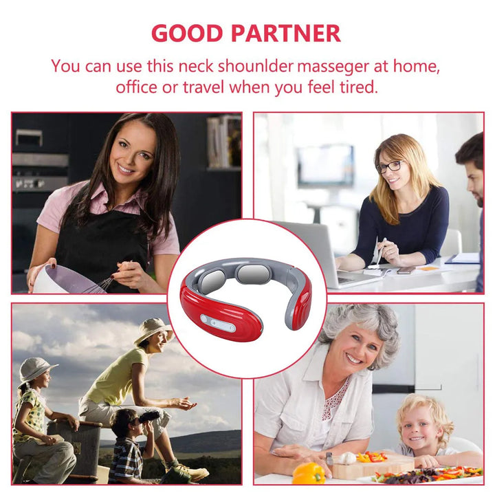 6-Mode Electric Neck Massager - Pain Relief & Muscle Relaxation
