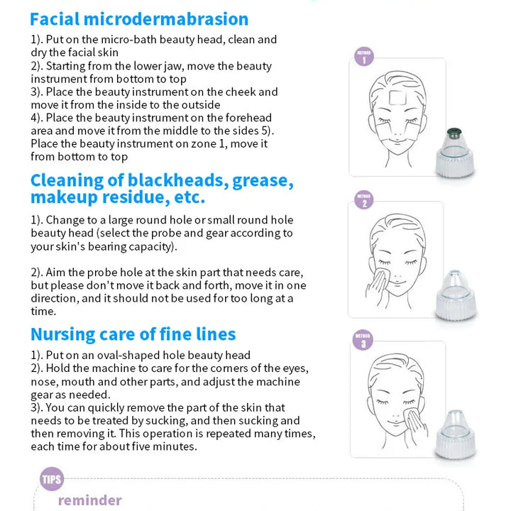 Blackhead remover beauty instrument electric cleanser facial pore cleaner blackhead remover