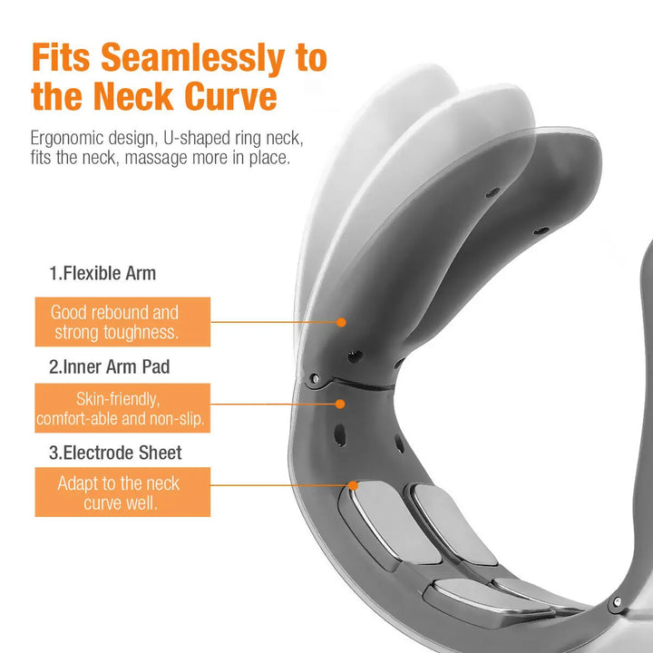 Smart Neck Massager – Deep Relief with Heat & Pulse Therapy**
