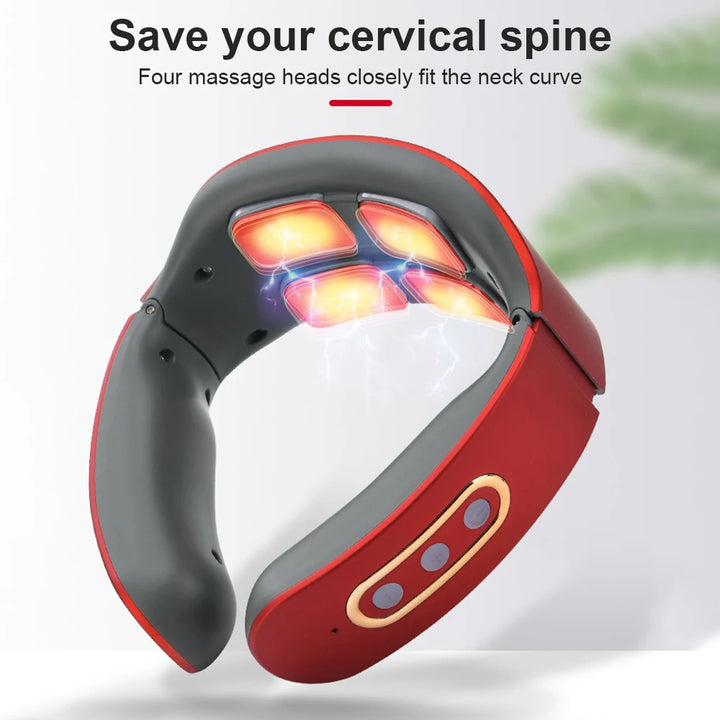 Smart Neck Massager – Deep Relief with Heat & Pulse Therapy**
