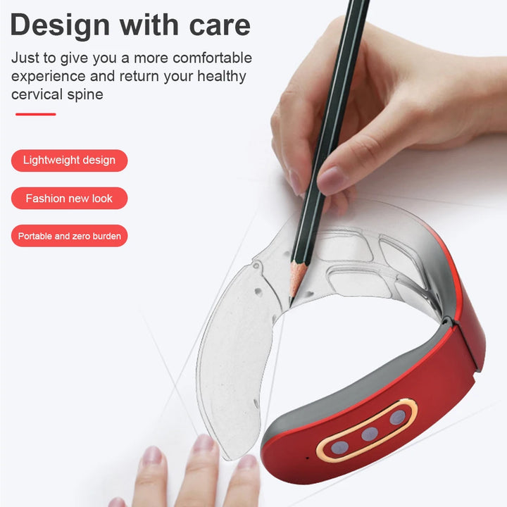 Smart Neck Massager – Deep Relief with Heat & Pulse Therapy**