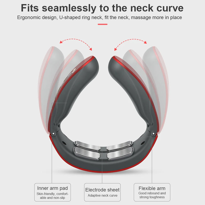 Smart Neck Massager – Deep Relief with Heat & Pulse Therapy**