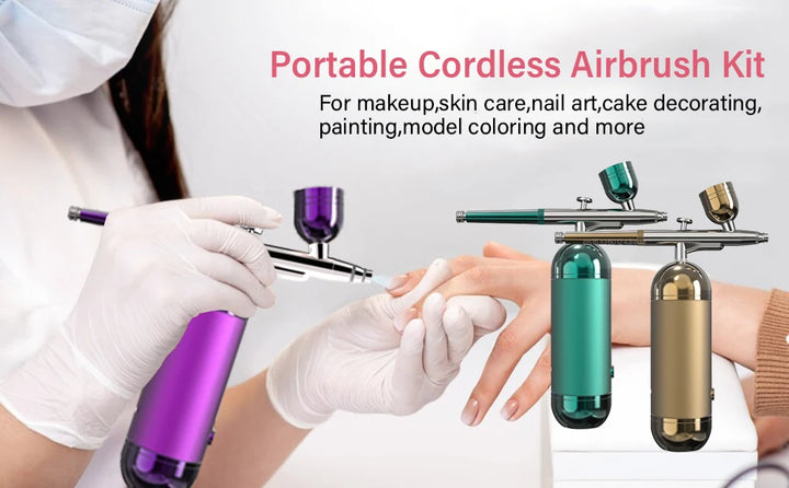 Rechargeable Portable Airbrush - Precision for Nail Art, Crafts & Painting