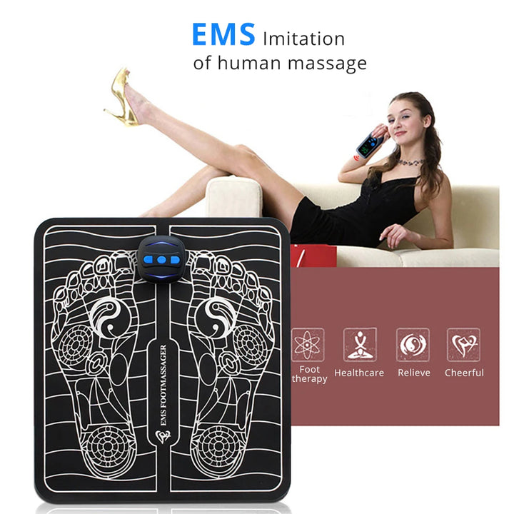 EMS Electric Foot Massager Mat - Relieve Pain & Boost Circulation