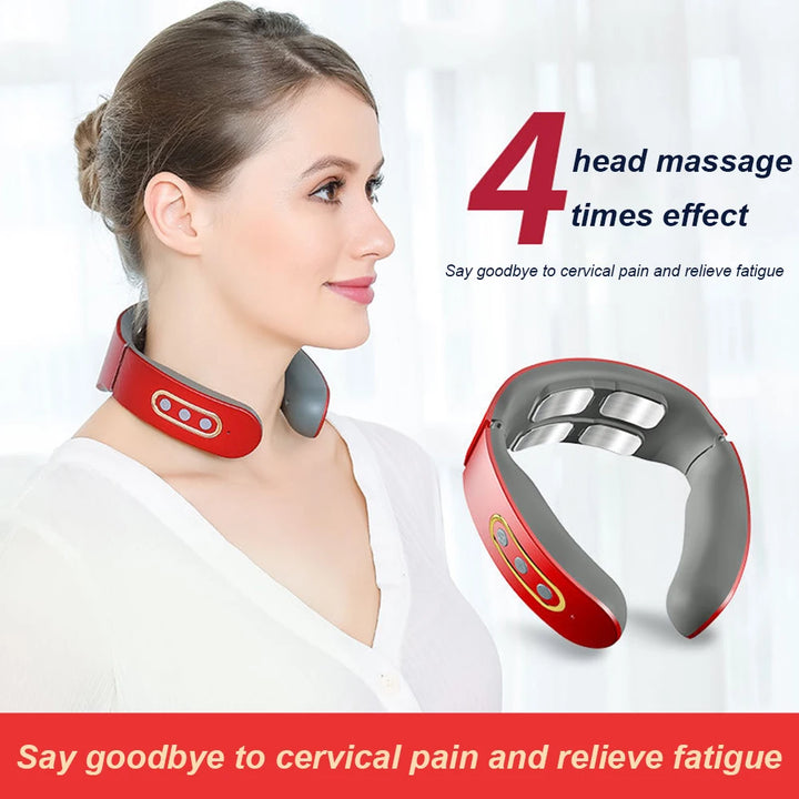 Smart Neck Massager – Deep Relief with Heat & Pulse Therapy**