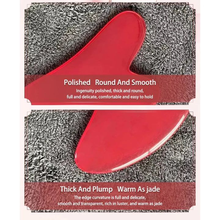 3pcs Resin Roller & Gua Sha Set - Facial & Body Massage for Beauty & Health