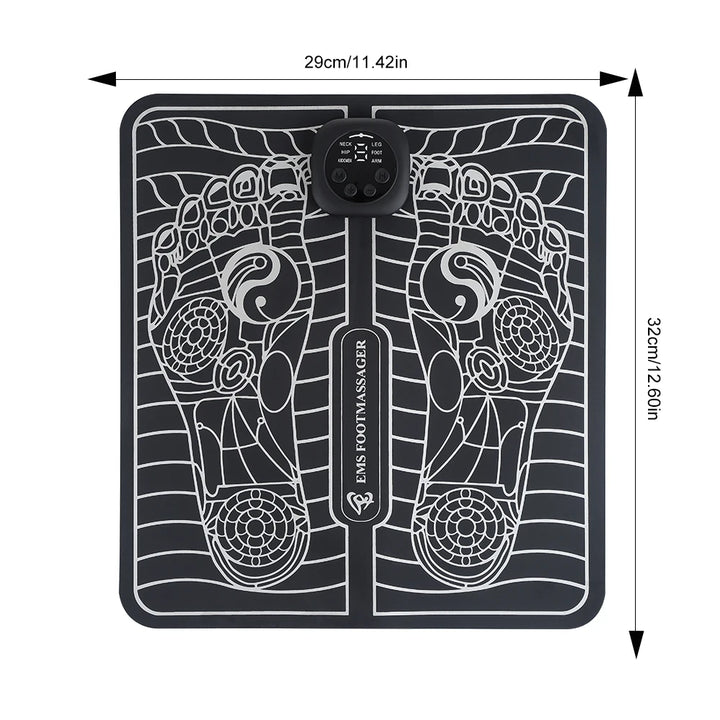 EMS Electric Foot Massager Mat - Relieve Pain & Boost Circulation