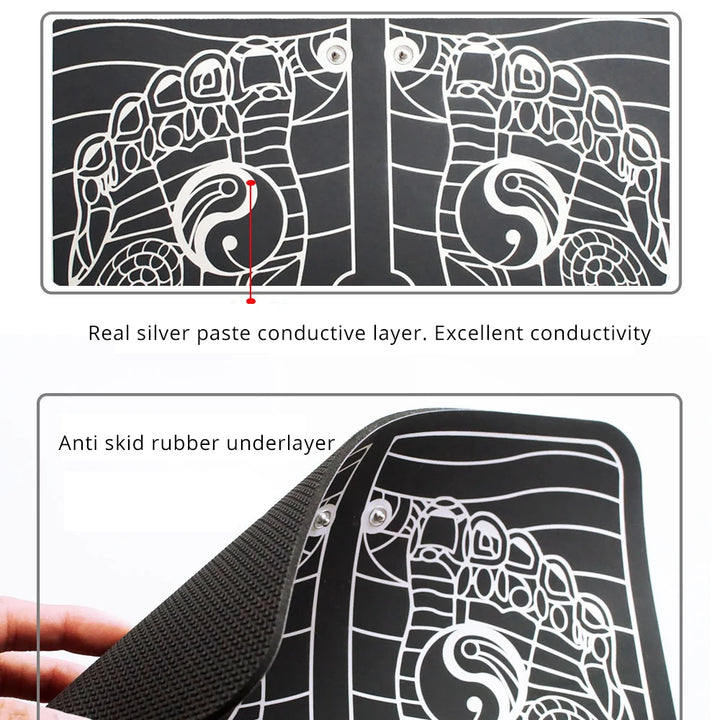 Remote EMS Foot Massager Pad Portable Electric Muscle Stimulation Massage Mat Improve Blood Circulation Relief Pain Relax Feet