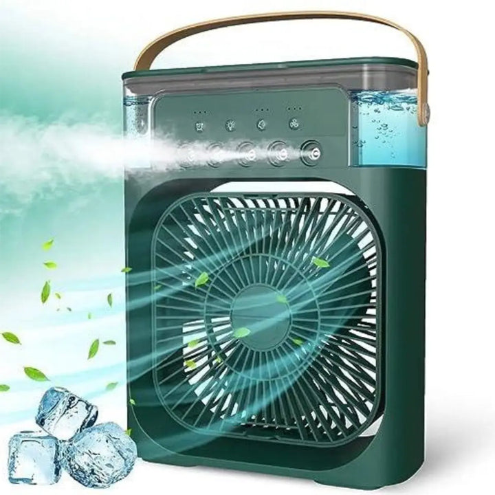 3-in-1 Mini Air Cooler – Chill, Humidify & Glow