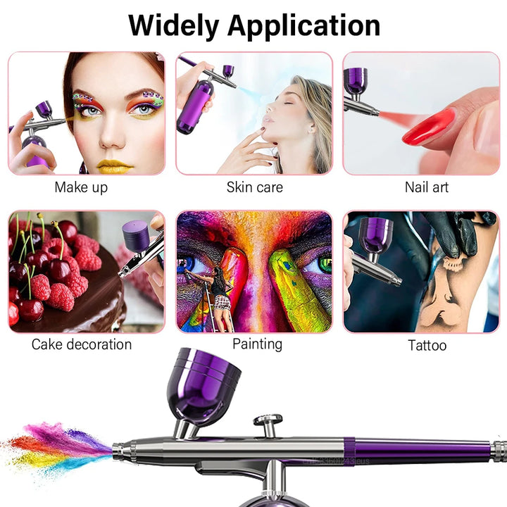 Rechargeable Portable Airbrush - Precision for Nail Art, Crafts & Painting
