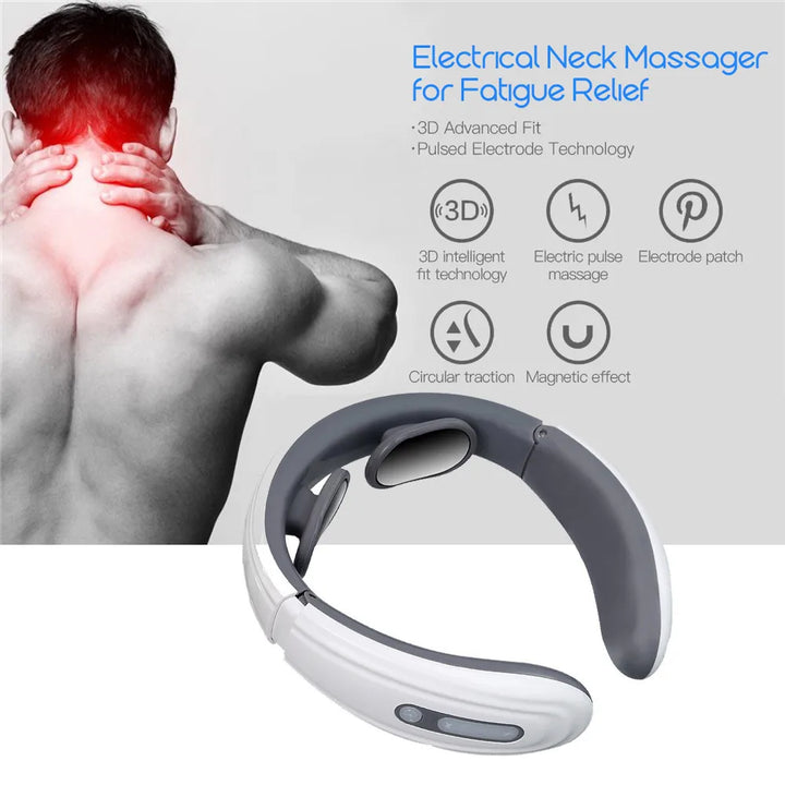 6-Mode Electric Neck Massager - Pain Relief & Muscle Relaxation