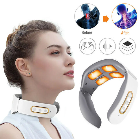 Smart Neck Massager – Deep Relief with Heat & Pulse Therapy**