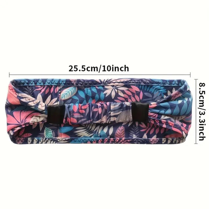 Bluetooth 5.4 Sleep Headphones with Microphone Soft Washable Elastic Breathable Headband Long Battery Life for Travel Sports