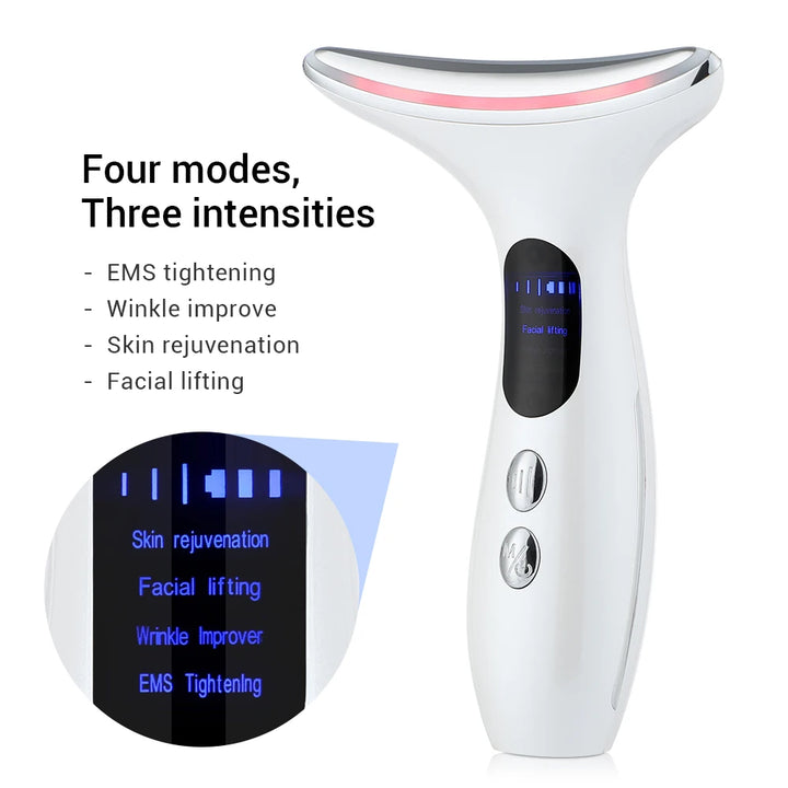 EMS Face & Neck Lift Massager - Rejuvenate, Tighten & Reduce Wrinkles