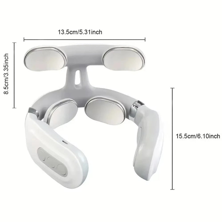 NeckEase™ Portable Smart Neck Massager – Deep Tissue, Heat & Vibration Therapy