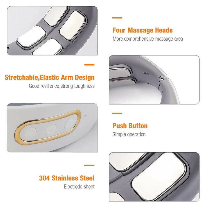 Smart Neck Massager – Deep Relief with Heat & Pulse Therapy**