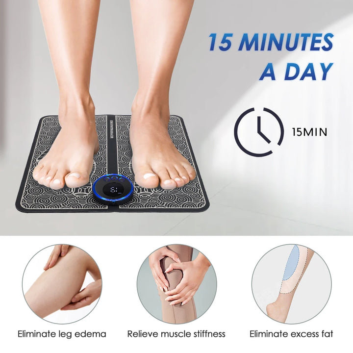 EMS Electric Foot Massager Mat - Relieve Pain & Boost Circulation