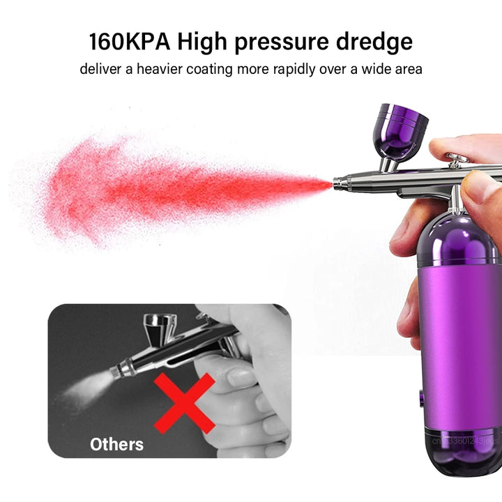 Rechargeable Portable Airbrush - Precision for Nail Art, Crafts & Painting