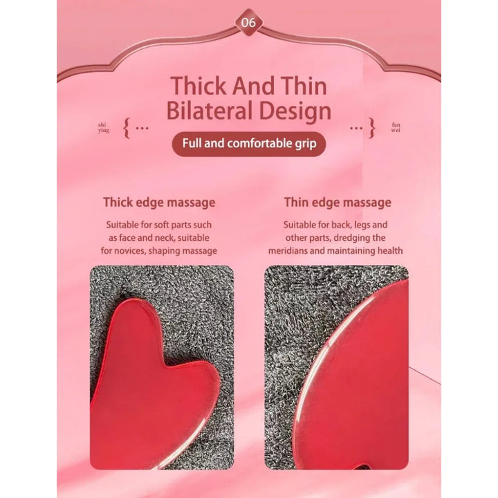 3pcs Resin Roller & Gua Sha Set - Facial & Body Massage for Beauty & Health