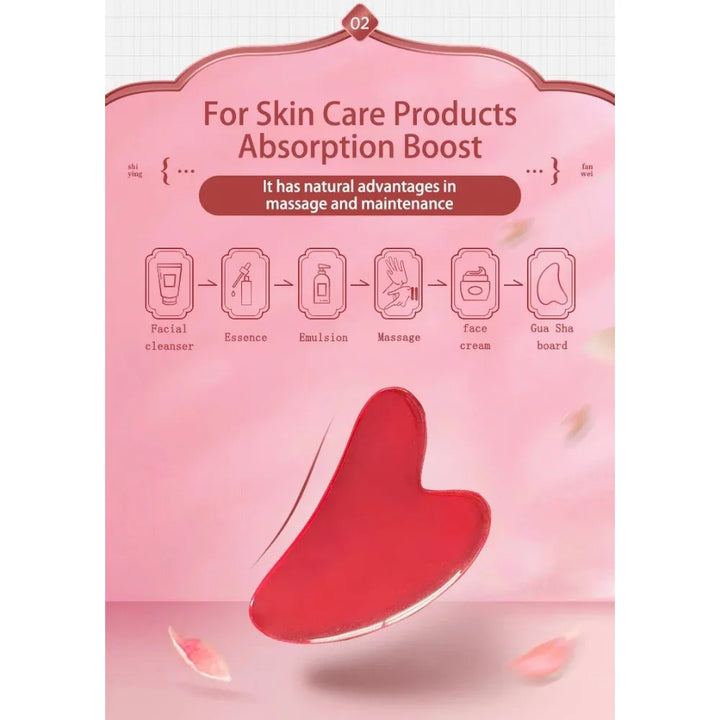 3pcs Resin Roller & Gua Sha Set - Facial & Body Massage for Beauty & Health