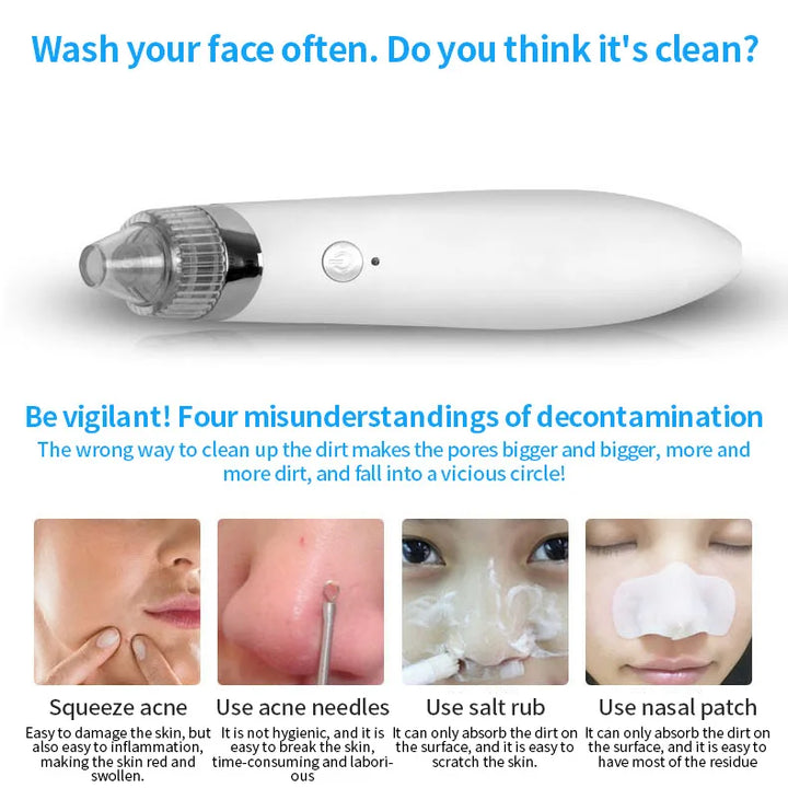 Blackhead remover beauty instrument electric cleanser facial pore cleaner blackhead remover