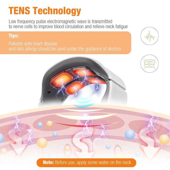 Smart Neck Massager – Deep Relief with Heat & Pulse Therapy**