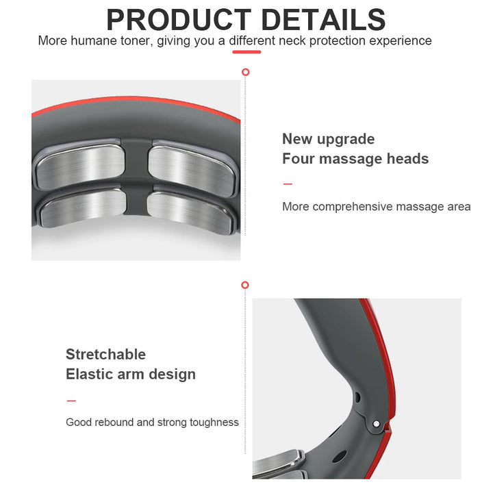 Smart Neck Massager – Deep Relief with Heat & Pulse Therapy**